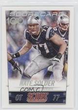 2014 Score Scorecard Nate Solder #302 3n1