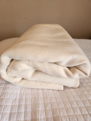 SFERRA 100% Cotton Blanket Made In Portugal Cream RN17415 Luxury California King