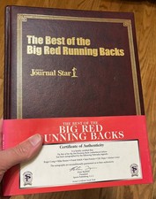 Best of the Big Red (Nebraska) Running Backs-auto'd by Mike Rozier & + 5 legends