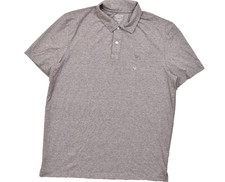 American Eagle Super Soft Standard Fit Polo Shirt Mens Medium Purple Heather