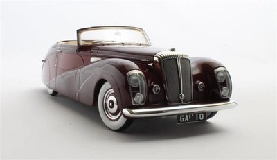 MATRIX 1/18 1953 DAIMLER DE36 ''GRÜNE GÖTTIN'' VON HOOPER. MAROON. LTD. NAGELNEU.