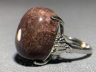 Natural Silicified Coral Fossil Flower Agate Ring/ Adjustable — photo 3