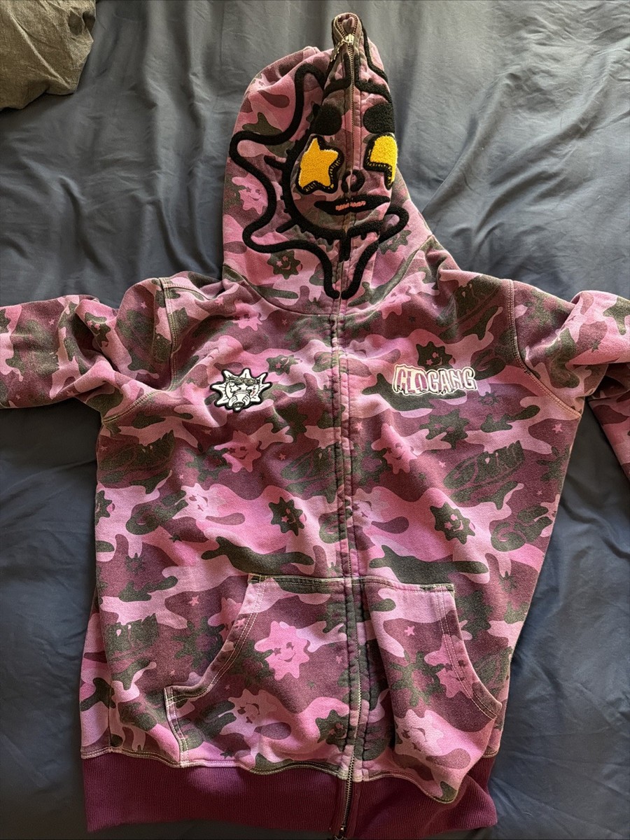 最安値‼️ glo gang ジップパーカー us drip Chief Keef Purple Camo Glo Gang Chief Keef Full Zip Out Of Stock XL | eBay