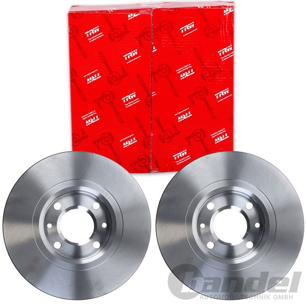 2X TRW Bremsscheiben 283Mm BelÜFtet Vorne Passend FÜR CitroËN Berlingo C3 C4 C5-image