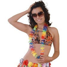 5 Hawaiian Flower Lei Assorted Colours