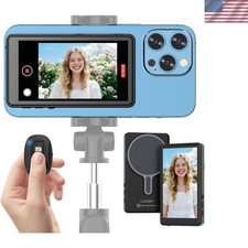 Magnetic Selfie Monitor for iPhone with Adjustable Brightness  Remote Shooting