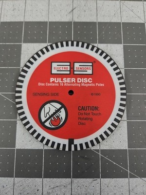 Electro-Sensors Pulser Disc Contains 16 Alternating Poles 1990 