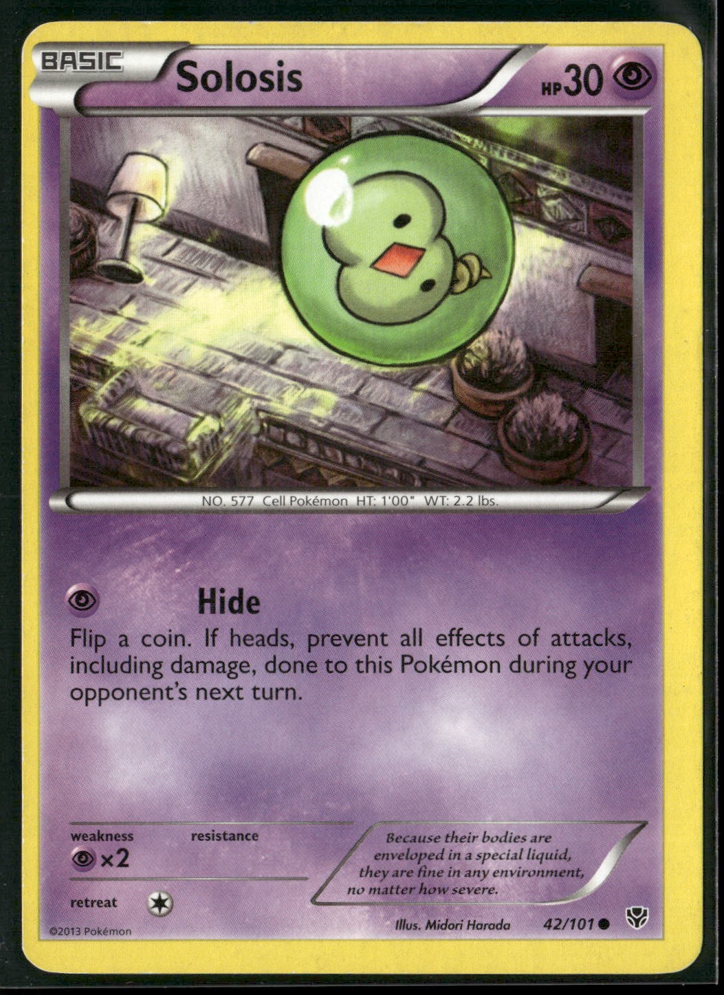 Solosis 42/101 Common Plasma Blast Pokemon Heavily Played