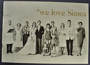 1961 Simca Etoile Sedan 20pg Catalog Sales Brochure Excellent Original 61