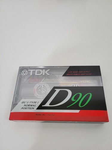 TDK D90 High Output Low Noise Blank Cassette Tapes Set Of 6 New Sealed - Picture 3 of 3