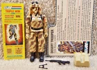 Complete Really Nice Vintage 1985 GI Joe Dusty Desert Trooper v1 With Filecard