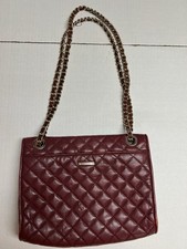 Rebecca Minkoff Burgundy Quilted Affair Leather Chain Strap Crossbody Bag