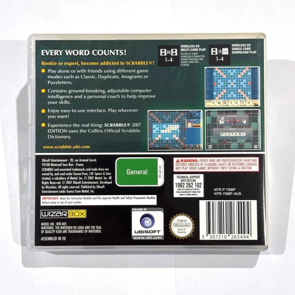 Scrabble - 2007 Edition - Nintendo DS - Like New - Complete with Manual - PAL - Image 2 of 4