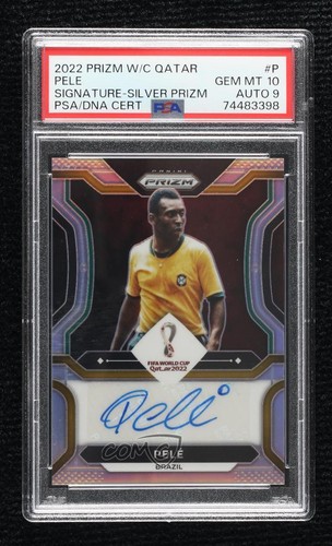 Pele [Silver] #S-P 2022 Panini Prizm World Cup Signatures card