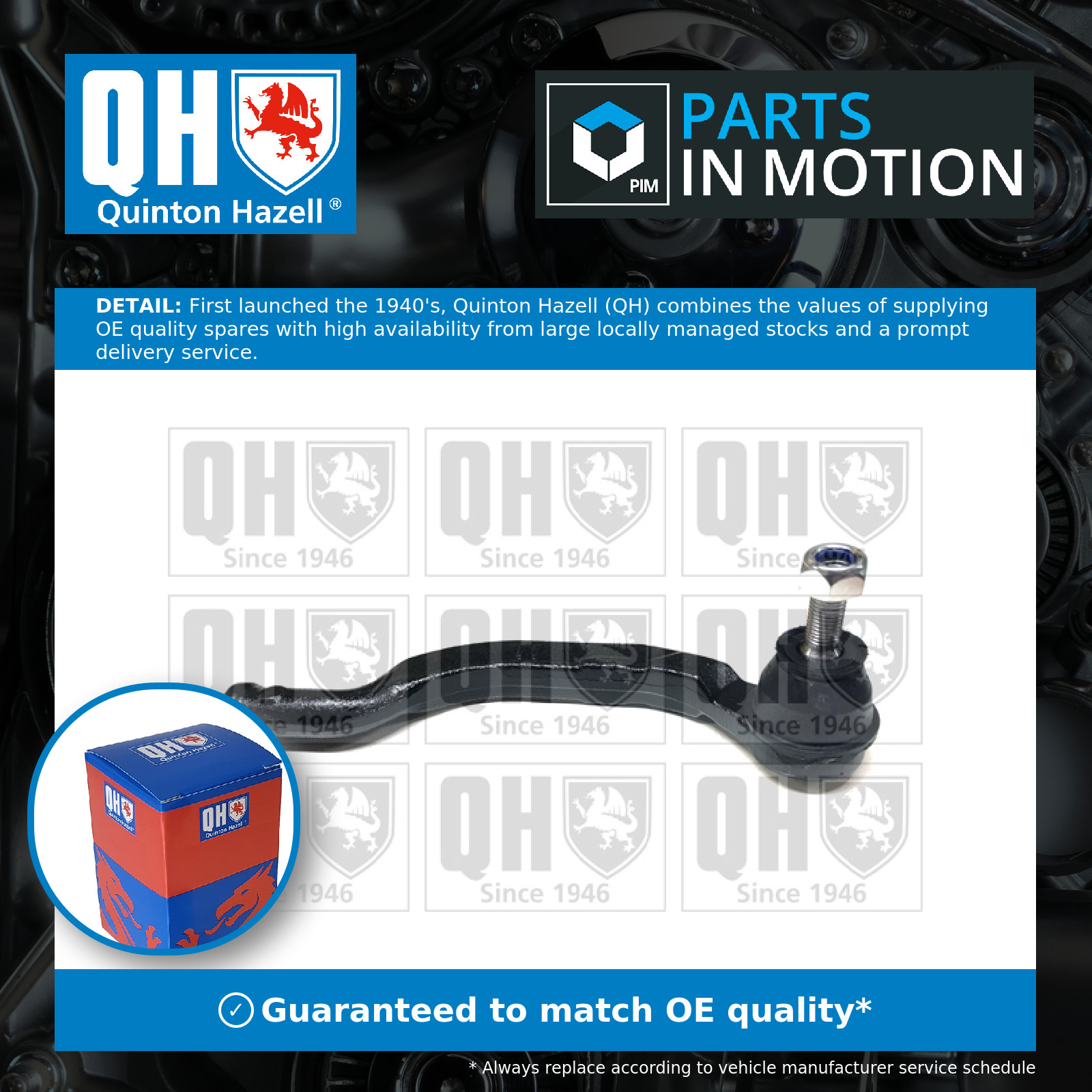 Tie / Track Rod End QR3312S Quinton Hazell Joint 6000617475 4852000QAL Quality