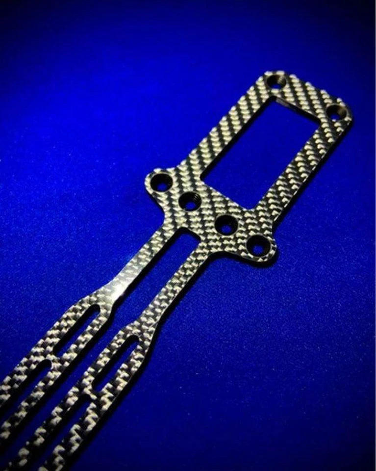 Custom silver specification Carbon upper deck for Yokomo YD-2ZX Warabiyama - Image 3 of 4