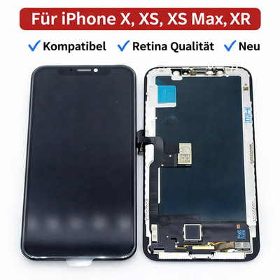 Display für iPhone X XR XS Max Retina LCD Touchscreen Bildschirm Glas Incell 3D