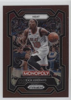 2023-24 Panini Prizm Monopoly Brown Prizm 31/249 Bam Adebayo #47 19ed