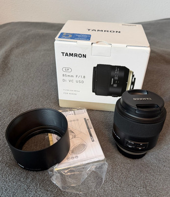 Tamron SP 85mm F/1.8 Di VC USD Nikon F, sehr gepflegt
