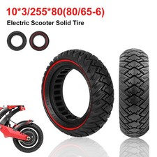 10 3/255 80 80/65-6 Electric Scooter Solid Tire Tubeless Tyers 10" Wider Tire