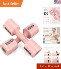 Adjustable Dumbbells Set - 5 lb Pair, 2-5 lb Weights for Women s Home Fitness