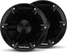 6.5 Coaxial Full Range Speakers Black Pair Marine Grade