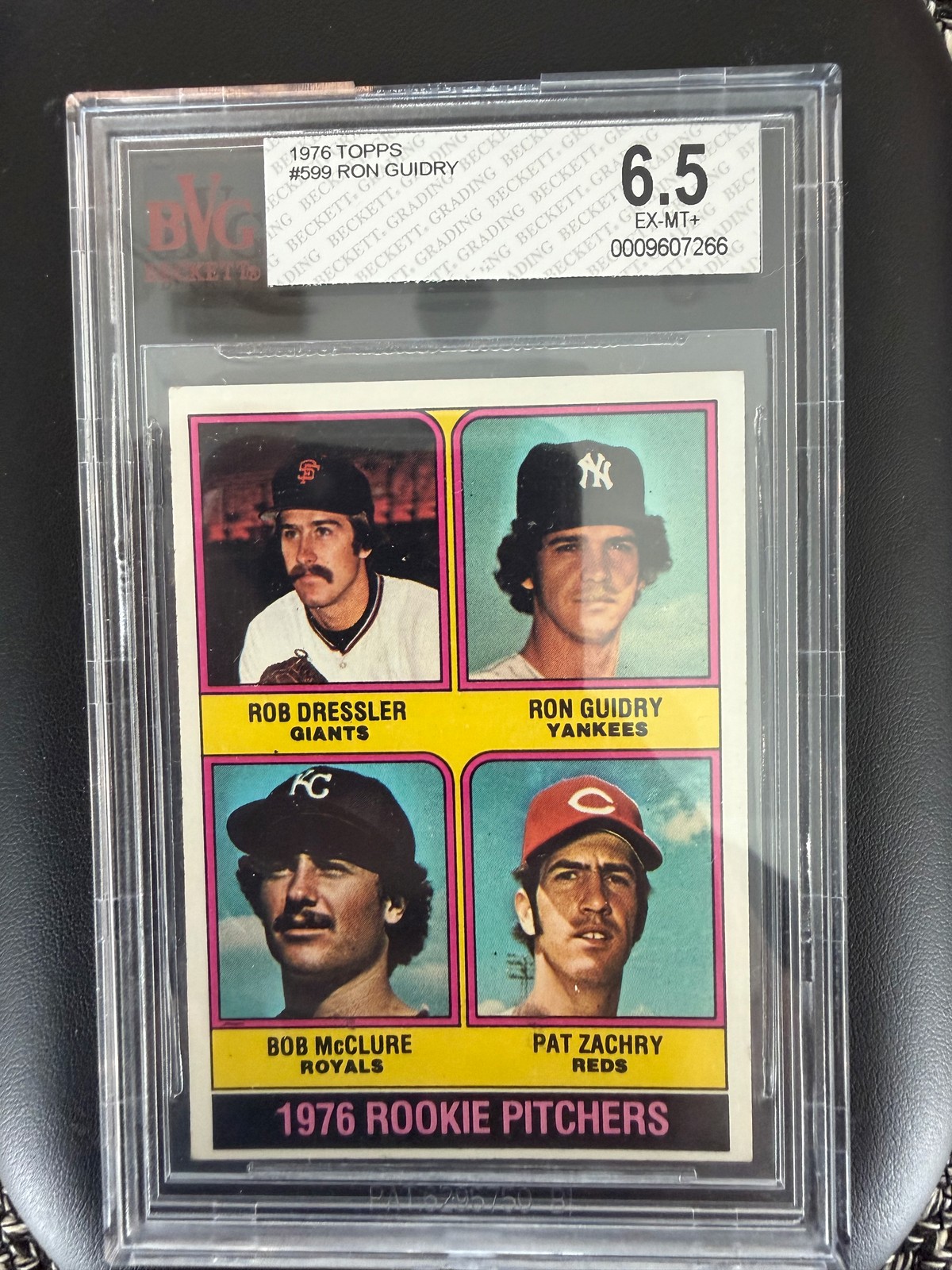 1976 Topps Ron Guidry #599 Rookie Pitchers Yankees BVG 6.5 EX-MT+