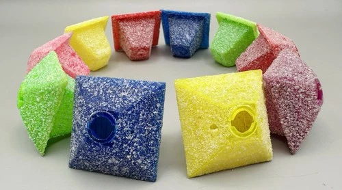 Vintage Lot of 10 Vtg Sugar Frosted Plastic Lantern Christmas Light Covers