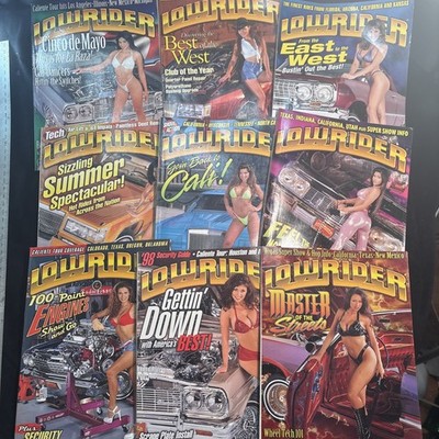 Lot 9 Lowrider Magazine All 2002 VG some Look Unread! Spines Not Cracked Freeshp