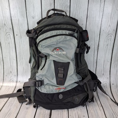 Dakine Vertex Backpack Hiking Black Waist Strap Black Gray
