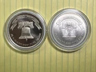 A-Mark "Liberty Bell"  1 oz. Silver .999 Silver  Round Lot Of 2