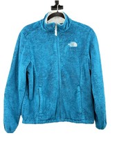The North Face Osito Women's Size Medium Aqua Teal Full Zip Fleece Jacket