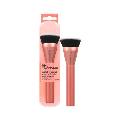 Real Techniques Snatch + Sculpt Contour Make-up-Pinsel, für flüssige und cremefa