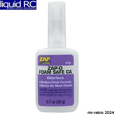Pacer Technology Zap PT25 Zap Adhesives Zap-O Odorless Ca+ Foam Safe Glue .7 Oz