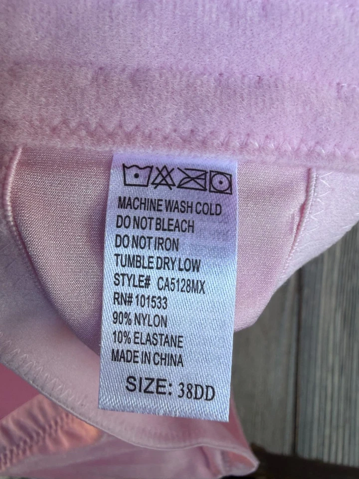 Carrie Amber Intimates Pink Sorbet Strapless Bra 38DD Nylon/Elastane - Image 3 of 4