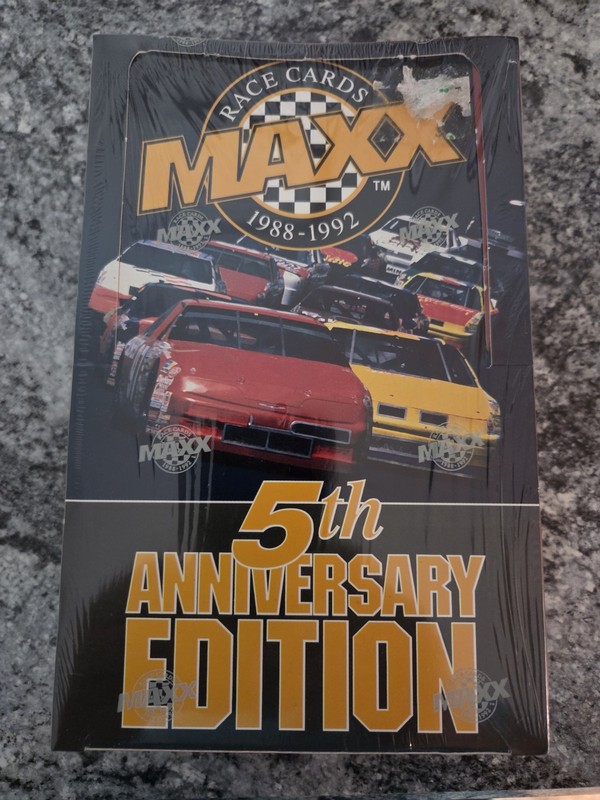 5th Anniversary Edition MAXX Race CARDS 1988-1992 Sealed Wax Box 36 Packs