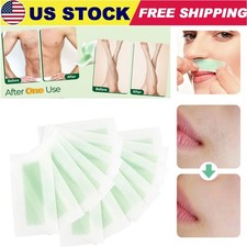 50PCS Hair Removal Paper Double Sided Cold Wax Strips Body Depilatory Patch Skin