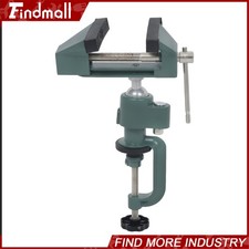 Findmall 3" Table Bench Vise Work Bench Clamp Swivel Rotating Hobby Crafts 360°