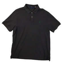 Polo Ralph Lauren Classic Fit Dark Grey Short Sleeve Polo Shirt Men's XL Preppy