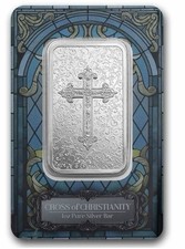 Cross of Christianity 1 oz Silver Bar PAMP Suisse 2026 Niue BOX 5000 Made SEALED