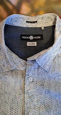 Hemd Herren von Much More Gr. 2XL weiß mit Muster