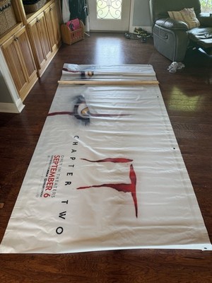 IT Chapter Two 12x5 Ft Movie Theater Banner  Vinyl Sign Display Pennywise