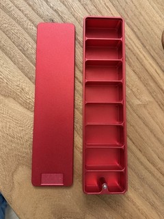 $102 IKIGAI Weekly Vitamin XL pill case in Designer Red Aluminum