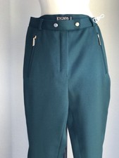 VTG Escada Margaretha Ley Pants Made in Germany Hunter Green Wool Blend size 6