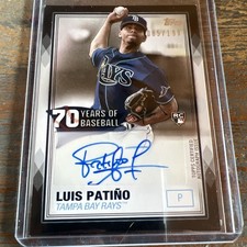 2021 Topps - 70 Years of Baseball Autographs Series 2 Luis Patino #70YA-LP Black