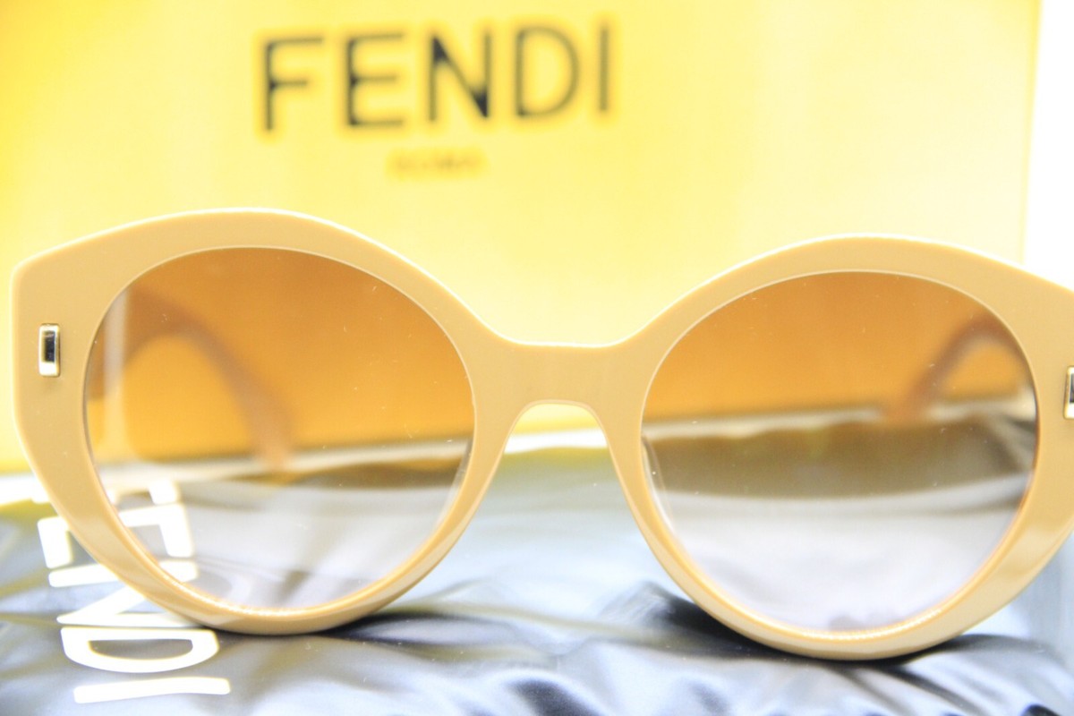 NEW FENDI FE 40037U 57F BROWN AUTHENTIC SUNGLASSES W/CASE 55  display picture 2