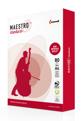 MAESTRO Standard+  Kopierpapier 80g mit hoher Weiße  DIN A3 / A4  Druckerpapier