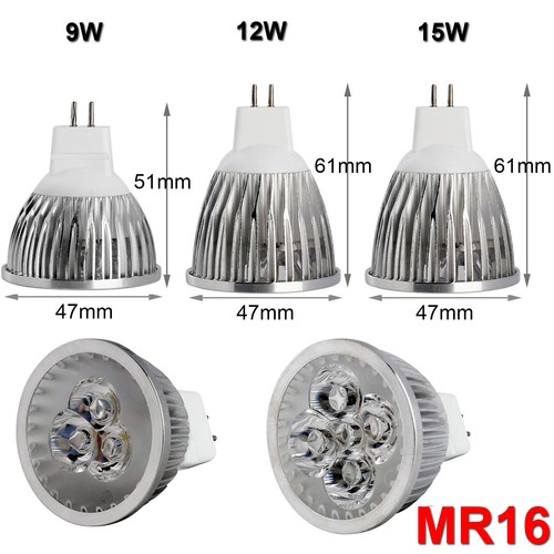 LED Spotlight Bulbs GU10 MR16 E27 E14 E12 B15 GU5.3 9W - 15W 110V 220V Lamp - Picture 13 of 41