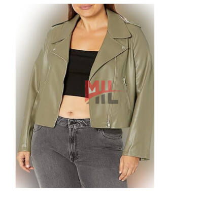 Handmade Women Gary Genuine Leather Jacket, Fashion Jacket In Slim Fit Design