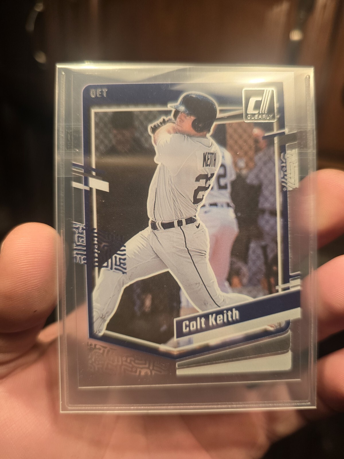2023 Panini Chronicles Clearly Baseball- Colt Keith Prospect Gem Mint